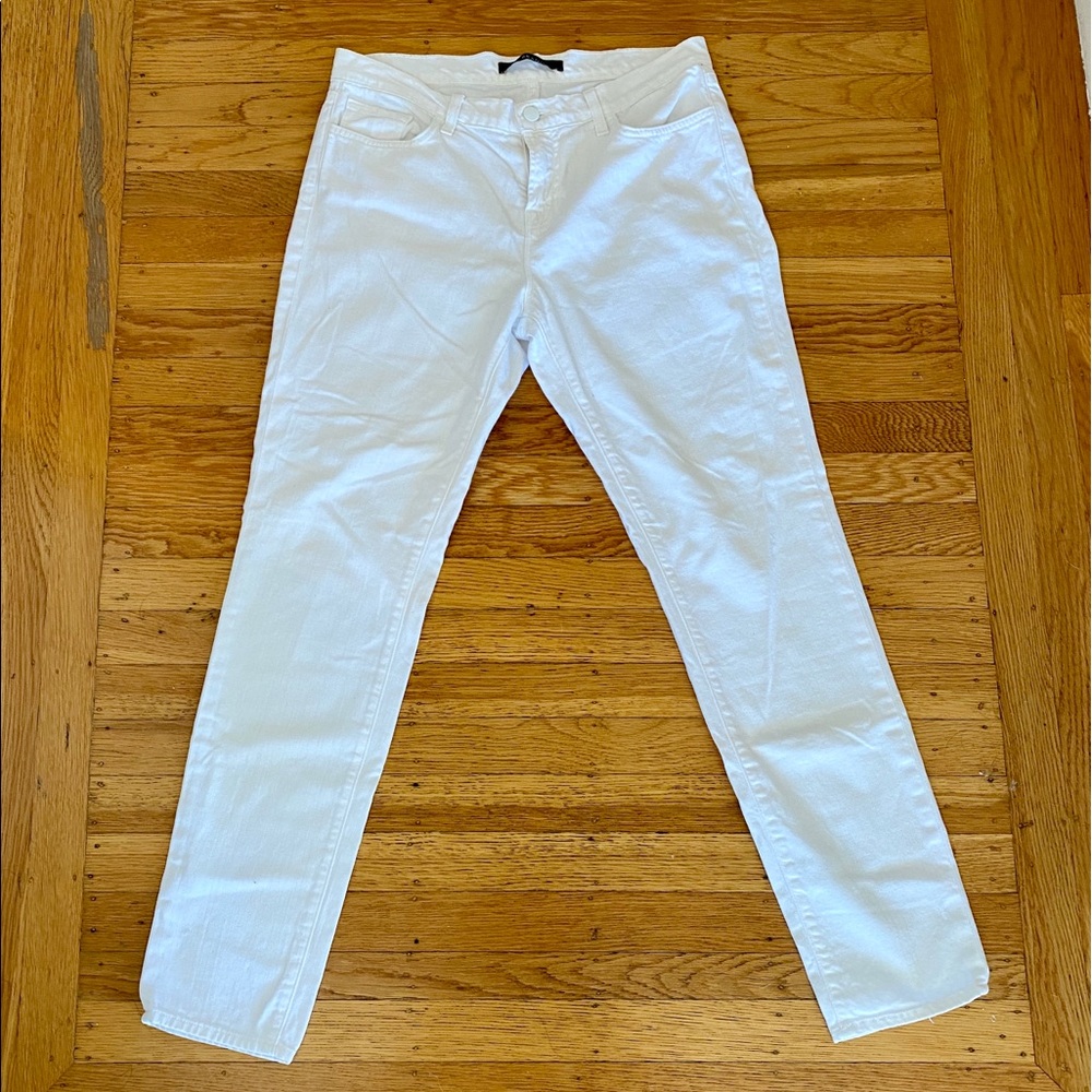 J Brand Jake White Slim Boyfriend Jeans Size 28